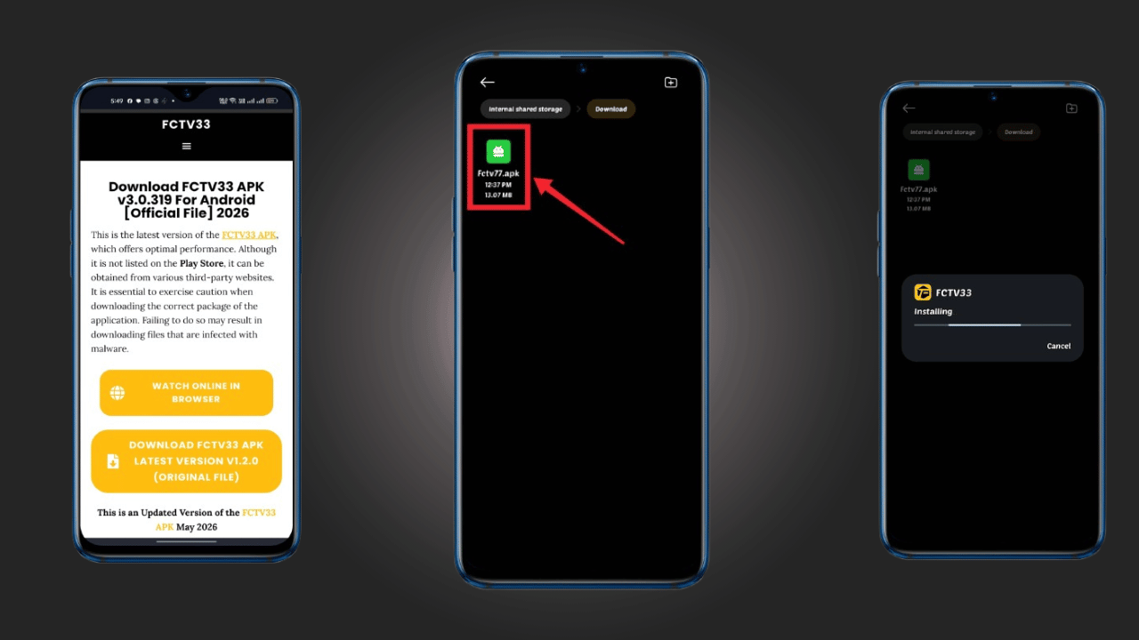 FCTV33 APK for android mobile
