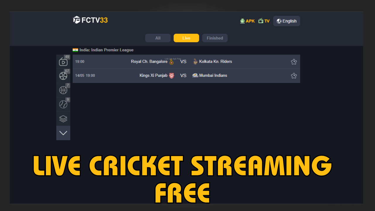 Live Cricket Streaming Free in fctv33