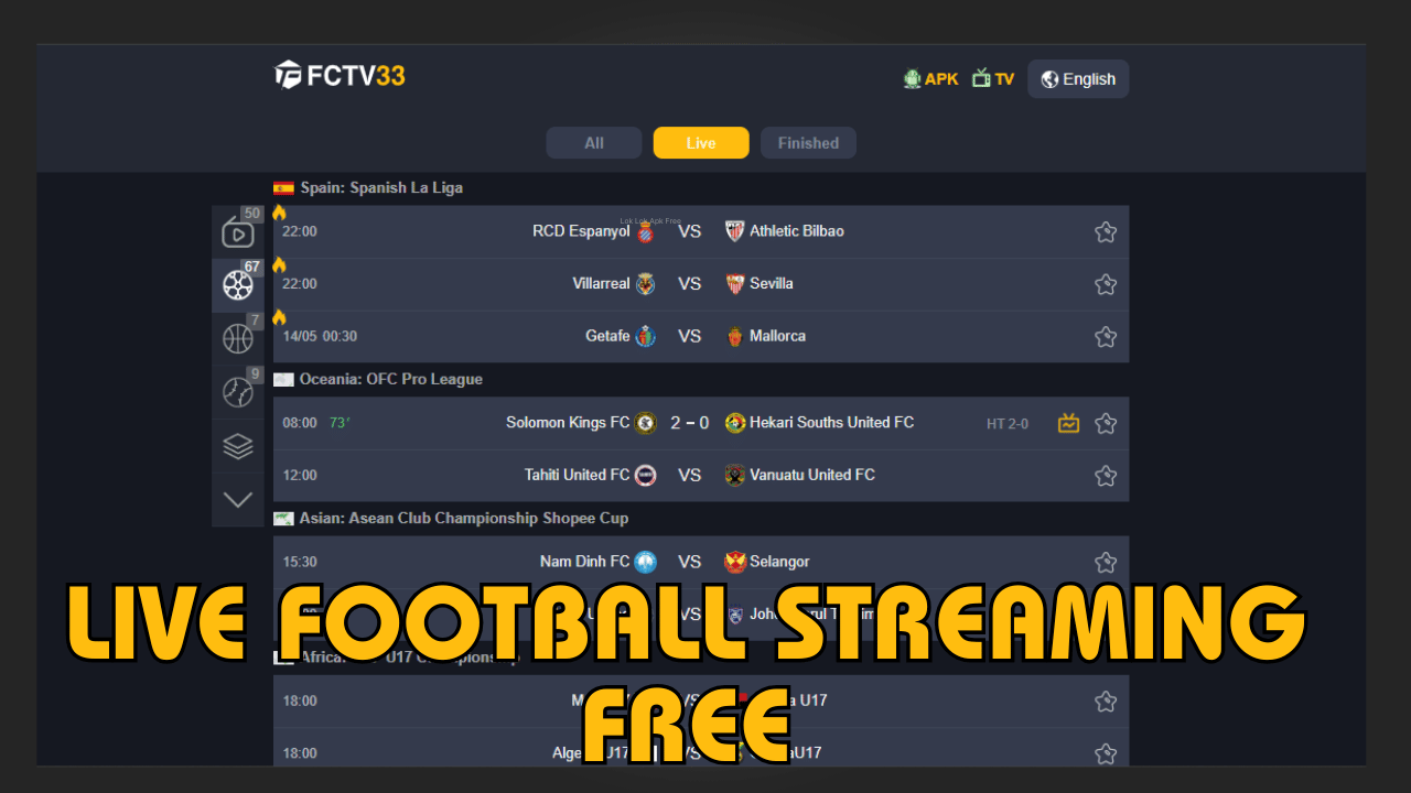 Live Football Streaming Free