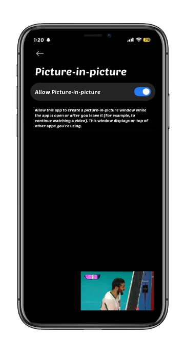 Picture-in-Picture for iPhone Multitasking